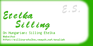 etelka silling business card